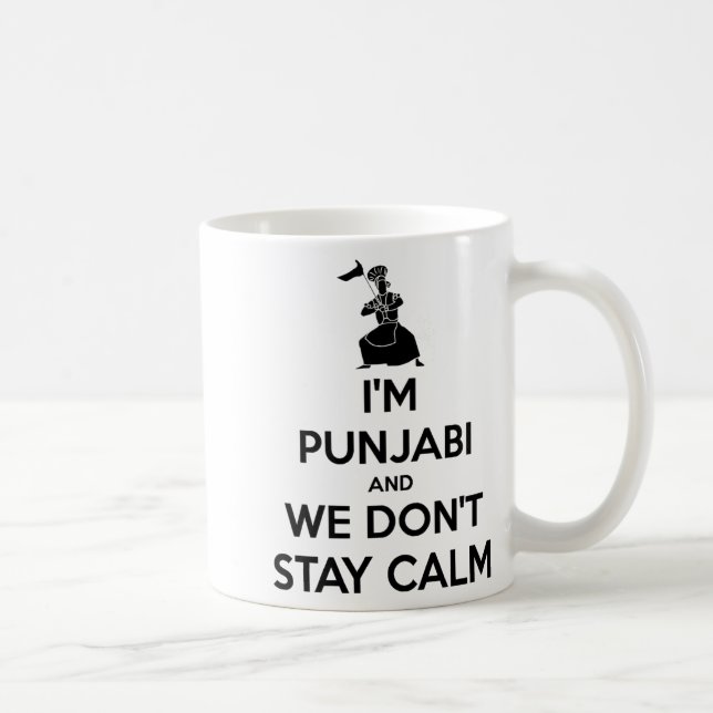 Taza De Café Im Punjabi And We Dont Keep Calm Baby  (Derecha)