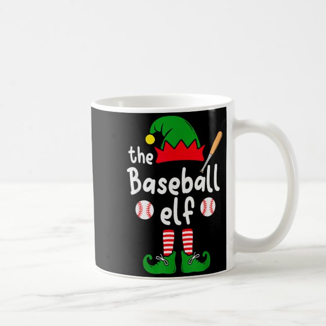 Taza De Café I'm The Baseball Elf Christmas Family Matching Paj (Derecha)