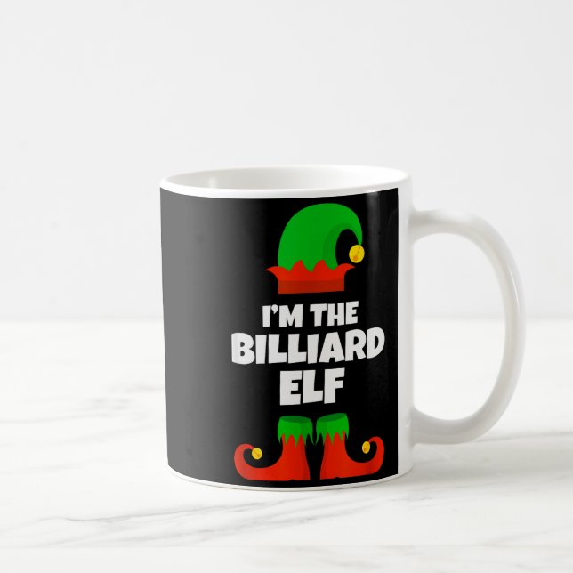 Taza De Café I'm The Billiard Elf Family Pajama Christmas Funny (Derecha)