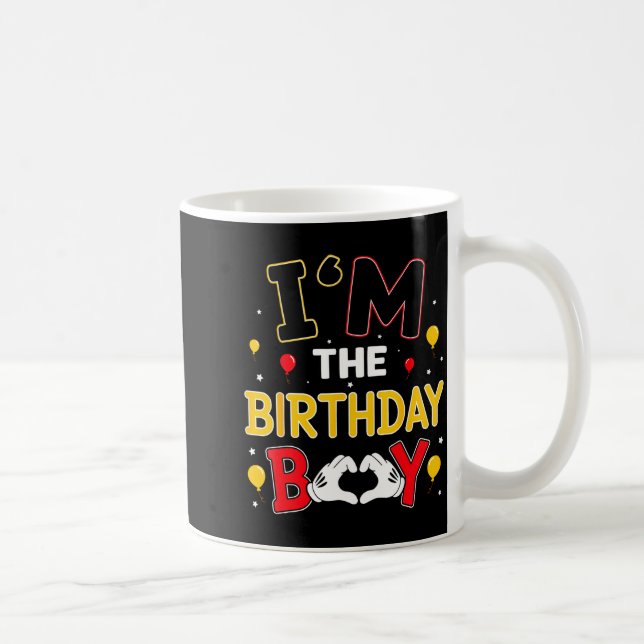 Taza De Café I'm The Birthday Boy Matching Family Birthday Part (Derecha)