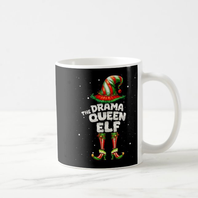 Taza De Café I'm The Drama Queen Elf Family Matching Group Chri (Derecha)