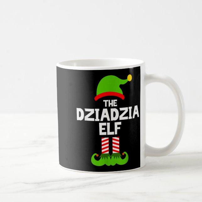 Taza De Café I'm The Dziadzia Elf Christmas Family Pajama Funny (Derecha)
