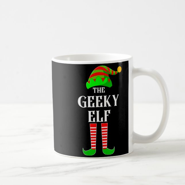 Taza De Café I'm The Geeky Elf Family Matching Costume Christma (Derecha)