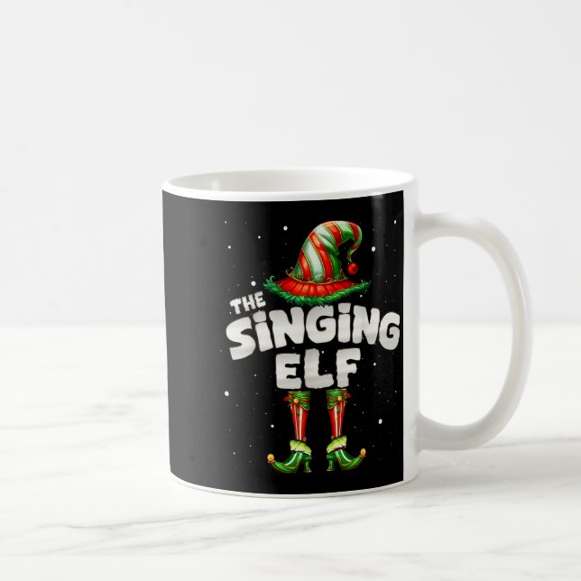 Taza De Café I'm The Singing Elf Family Matching Group Christma (Derecha)