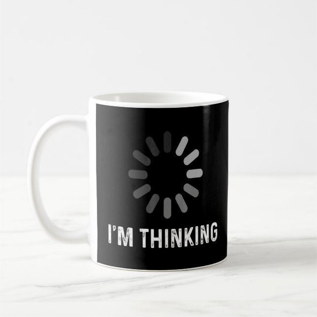 Taza De Café Im Thinking Coder Programmer Admin Developer Softw (Izquierda)