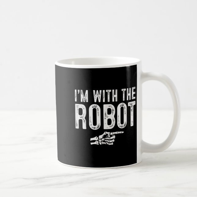 Taza De Café I'm With The Robot Easy Costume Halloween Couples  (Derecha)