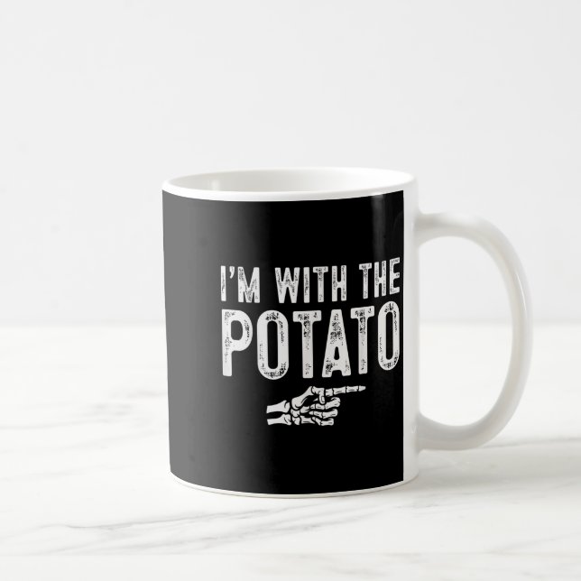 Taza De Café I'm With The Tato Easy Costume Halloween Couples M (Derecha)