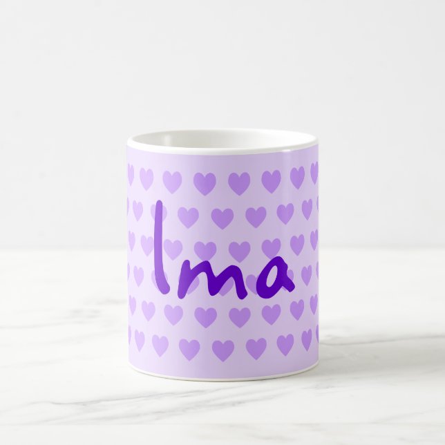 Taza De Café Ima en morado (Centro)