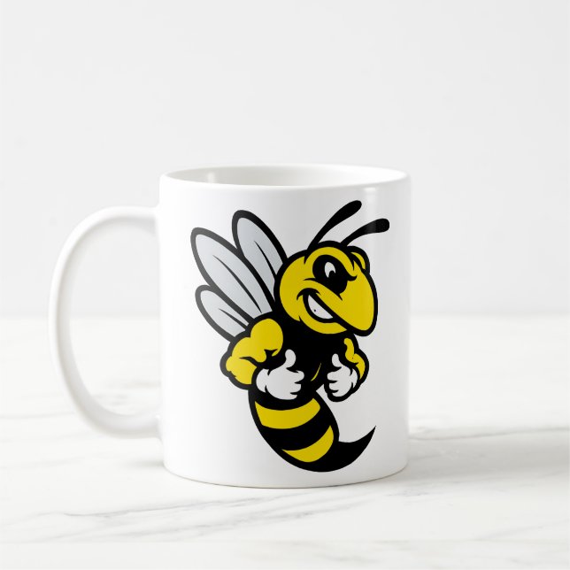 Taza De Café Imabee Revertido Funny Bee (Izquierda)