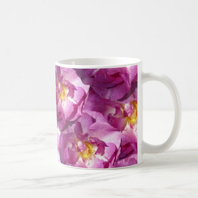Taza De Café Imagen clásica de rosa rosa (Derecha)