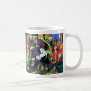 Taza De Café Imagen con ganado de Franz Marc, Arte Antiguo
