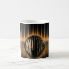 Taza De Café Imagen de fantasía Bronce HalfDome en superficie r