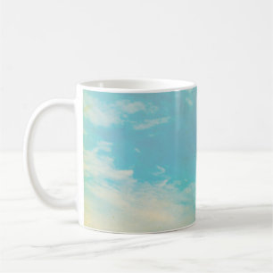 Taza De Café Imagen de fondo del cielo. Decoración del hogar, f