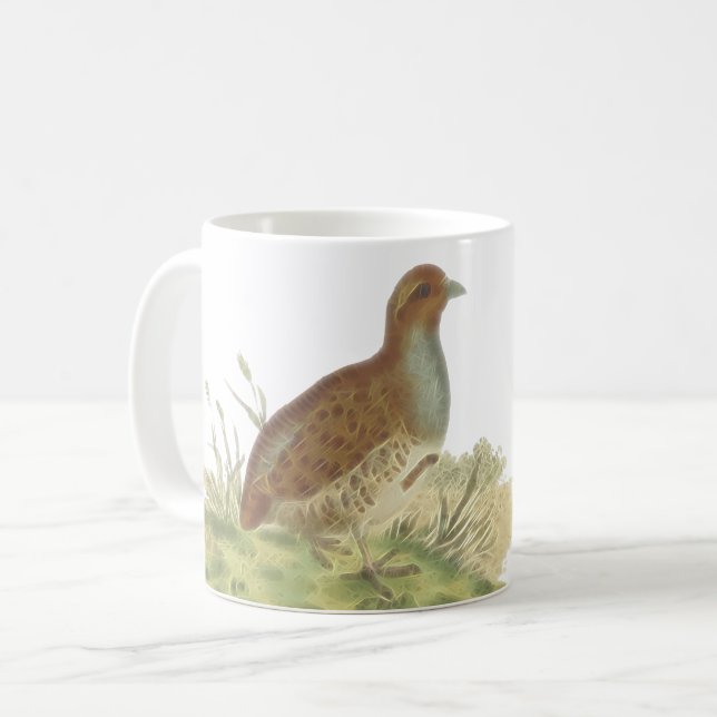 Taza De Café Imagen de Gamefowl de la perdiz gris (Anverso izquierdo)