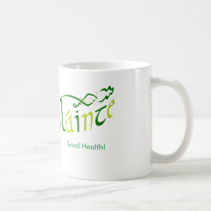 Taza De Café Imagen de la frase irlandesa para el tazón blanco