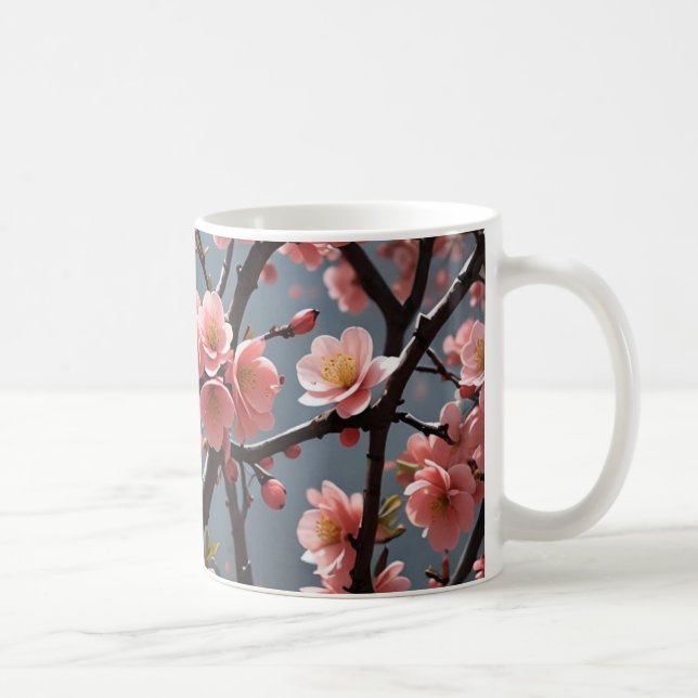 Taza De Café Imagen de Quince en flor (Derecha)