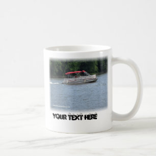Taza De Café Imagen del barco el pontón, su texto aquí