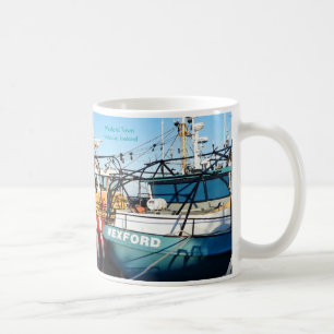 Taza De Café Imagen del barco pesquero para el clásico Mug Blan
