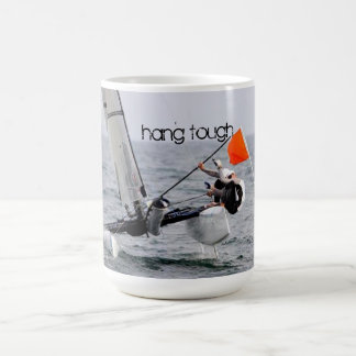 Taza De Café Imagen del catamarán de la navegación de la