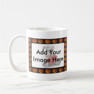 Taza De Café Imagen del patrón de marco de Jack o' Lantern