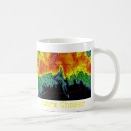 Taza De Café Imagen del radar del cazador de la tormenta