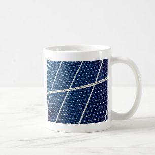 Taza De Café Imagen divertida de un panel de energía solar