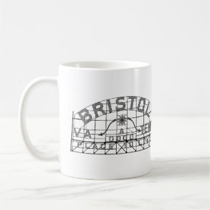 Taza De Café Imagen doble del Rótulo Bristol Slogan