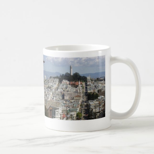 Taza De Café Imagen escénica de la Torre Coit (Derecha)
