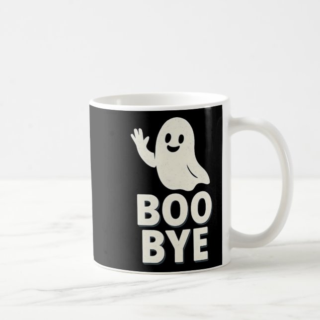 Taza De Café Imagen gráfica de Boo Bye Ghost Halloween (Derecha)