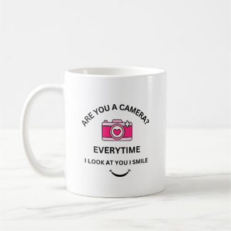 Taza De Café Imagen Perfect Love Pink Camera Design Cute Gift