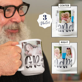 Taza De Café Imagen personalizada de Modern Cute GRANDPA 3