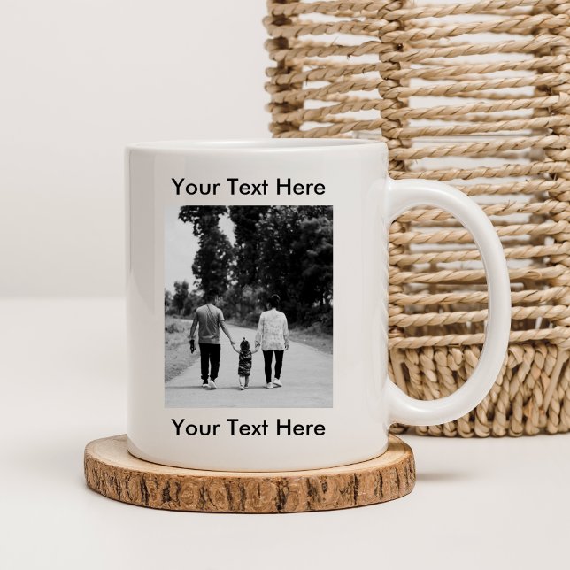 Taza De Café Imagen personalizada Mug con texto (Subido por el creador)