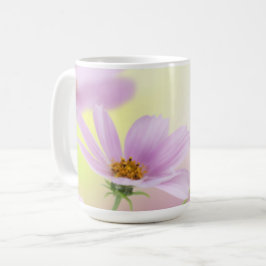 Taza De Café Imagen personalizada y acuarela de flor rosa