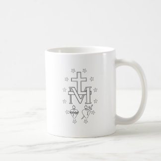 Taza de café (Imagen trasera) de la Medalla Milagr