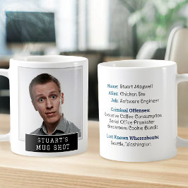 Taza De Café Imagen y texto personalizados de la Novedad gracio