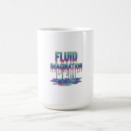 Taza De Café Imaginación Fluida Formas Abstractas Fluyentes
