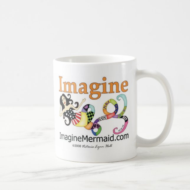 Taza De Café ImagineMermaid.com promocional (Derecha)