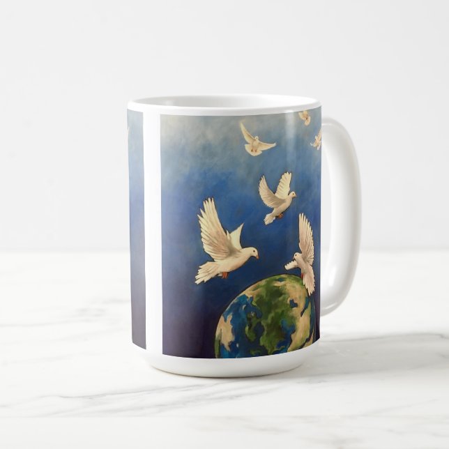 Taza De Café Imagínese la paz (Anverso derecho)