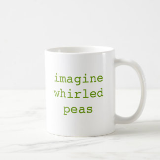 Taza De Café imagínese los guisantes girados