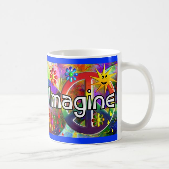 Taza De Café "Imagínese" los regalos de los años 70 de (Derecha)
