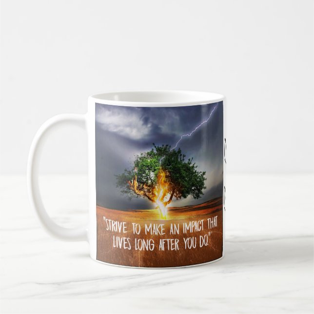 Taza De Café "Impacto" Café Mug (Izquierda)