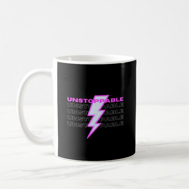 Taza De Café Imparable, motivacional, Inspirador (Izquierda)