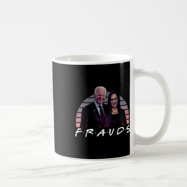 Taza De Café Impear a Biden Harris ahora Anti Joe Biden (Derecha)