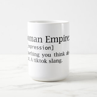 Taza De Café Imperio romano - piensa en - jerga - diccionario