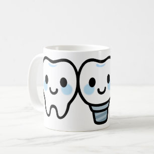 Taza De Café Implante Dental Sonriente