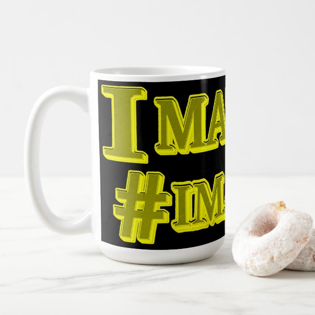 Taza De Café "¡IMPORTA!" Diseño de expresiones personalizadas.  (Con donut)