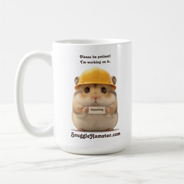 Taza De Café Importación de hámster de hardhat SnuggleHamster.c (Izquierda)