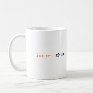 Taza De Café Importar este bloqueo