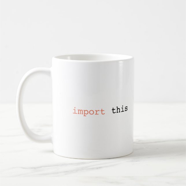 Taza De Café Importar este bloqueo (Izquierda)