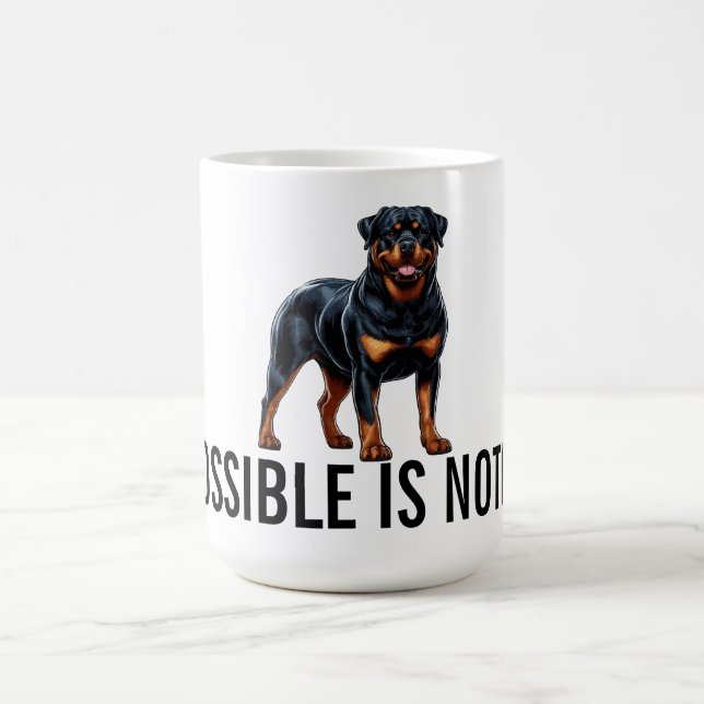 Taza De Café Impossible Is Nothing, Rottweiler (Centro)